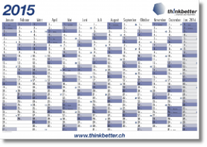 year planner with 13 columns of months